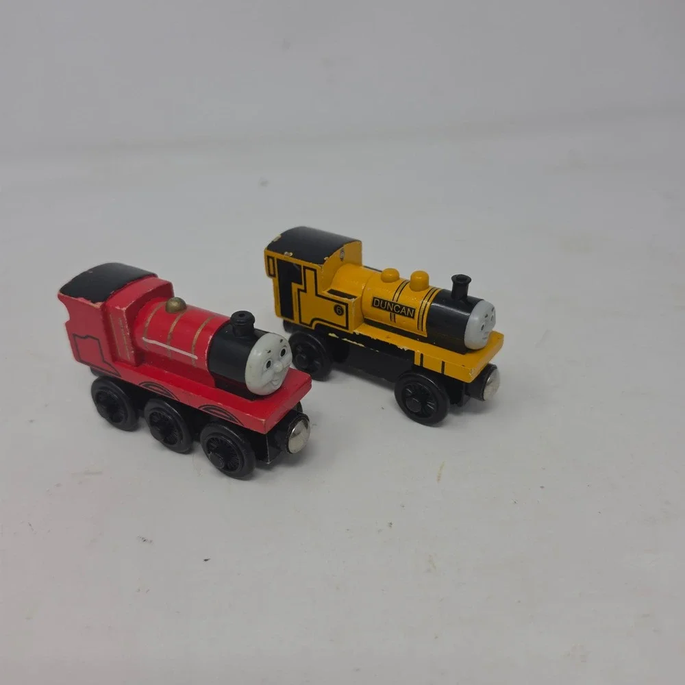 Thomas & Friends Wooden Railway James and Duncan Magnetic Engines lot. X